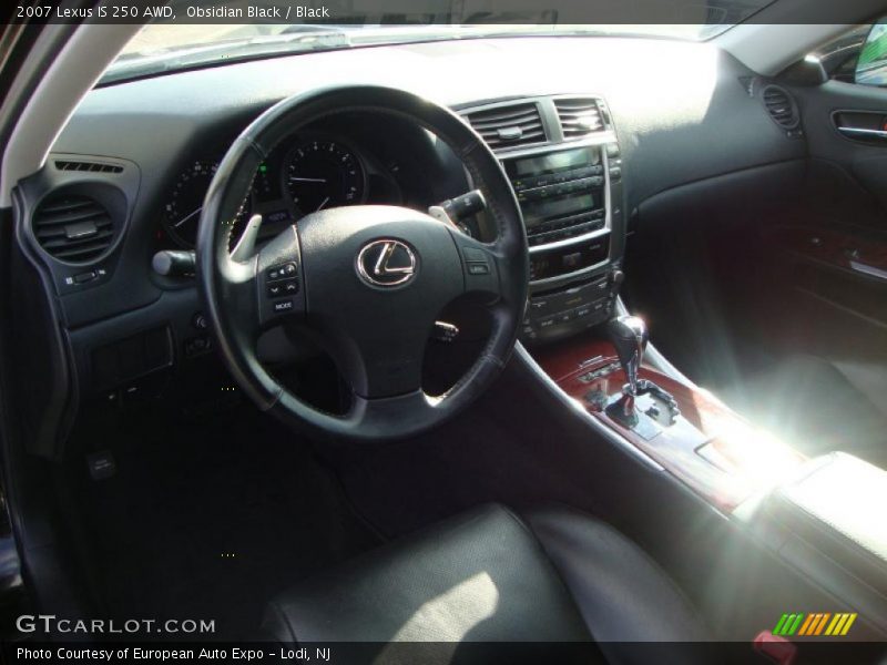Obsidian Black / Black 2007 Lexus IS 250 AWD
