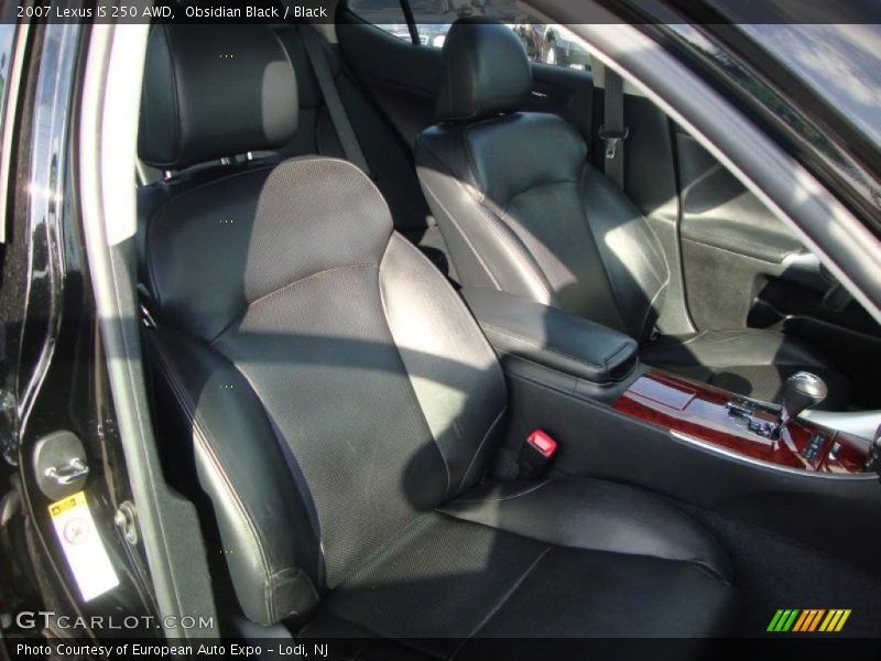 Obsidian Black / Black 2007 Lexus IS 250 AWD