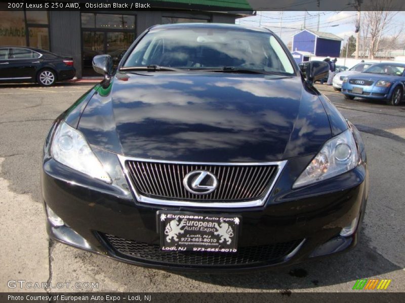 Obsidian Black / Black 2007 Lexus IS 250 AWD