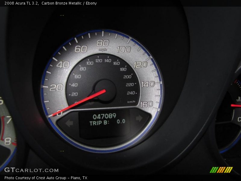 Carbon Bronze Metallic / Ebony 2008 Acura TL 3.2