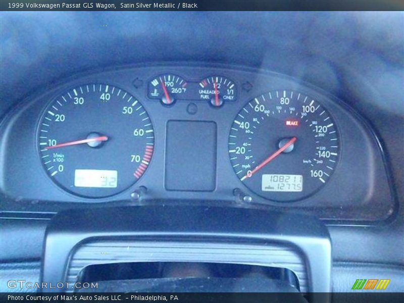 Satin Silver Metallic / Black 1999 Volkswagen Passat GLS Wagon