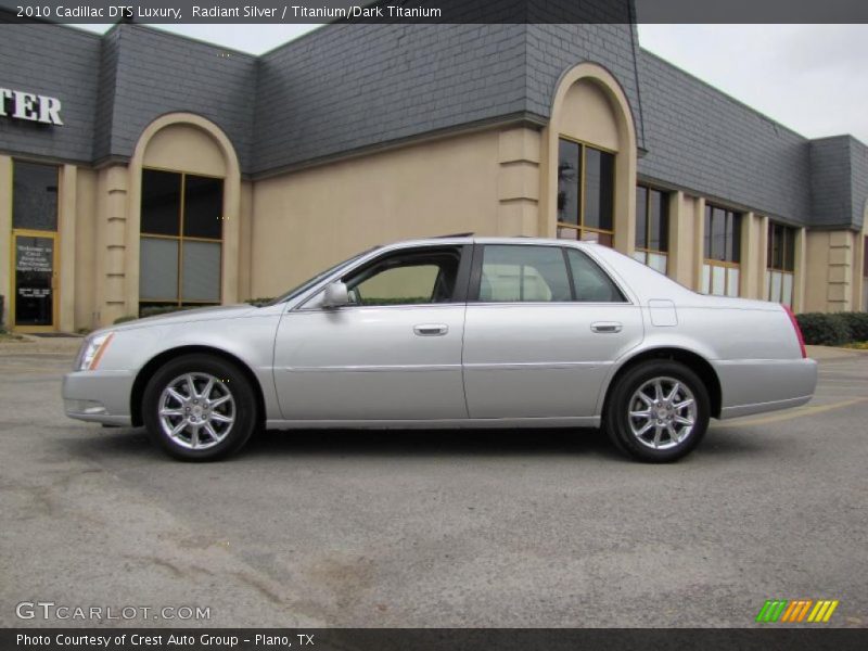 Radiant Silver / Titanium/Dark Titanium 2010 Cadillac DTS Luxury