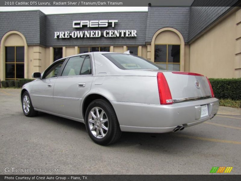 Radiant Silver / Titanium/Dark Titanium 2010 Cadillac DTS Luxury