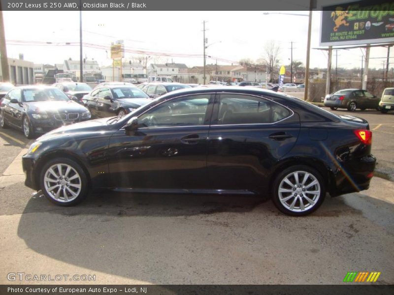Obsidian Black / Black 2007 Lexus IS 250 AWD