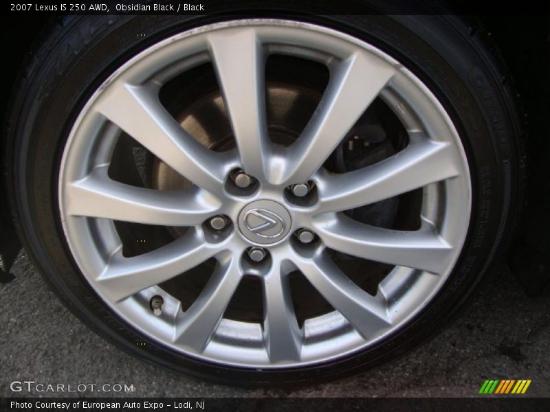 Obsidian Black / Black 2007 Lexus IS 250 AWD