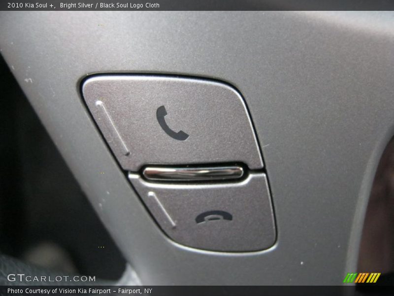 Bright Silver / Black Soul Logo Cloth 2010 Kia Soul +