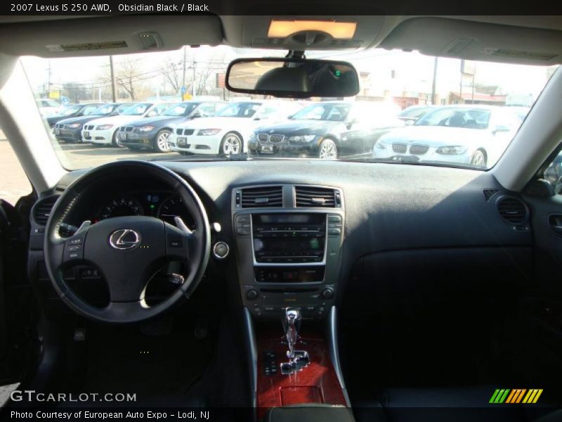 Obsidian Black / Black 2007 Lexus IS 250 AWD
