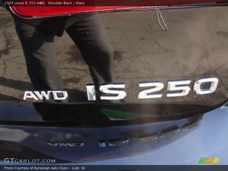 Obsidian Black / Black 2007 Lexus IS 250 AWD