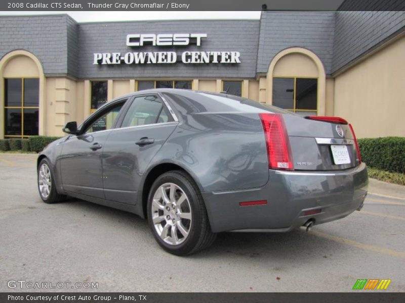Thunder Gray Chromaflair / Ebony 2008 Cadillac CTS Sedan