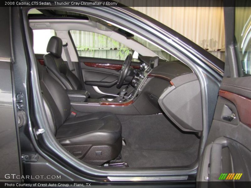 Thunder Gray Chromaflair / Ebony 2008 Cadillac CTS Sedan