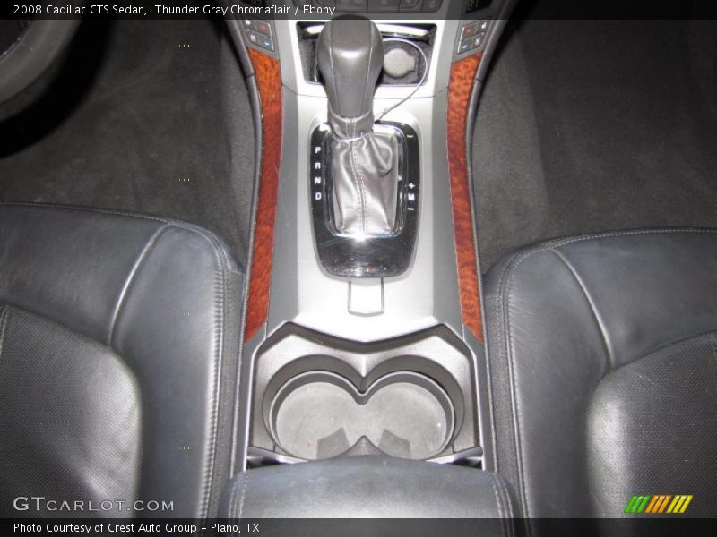 Thunder Gray Chromaflair / Ebony 2008 Cadillac CTS Sedan