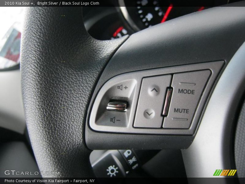 Bright Silver / Black Soul Logo Cloth 2010 Kia Soul +
