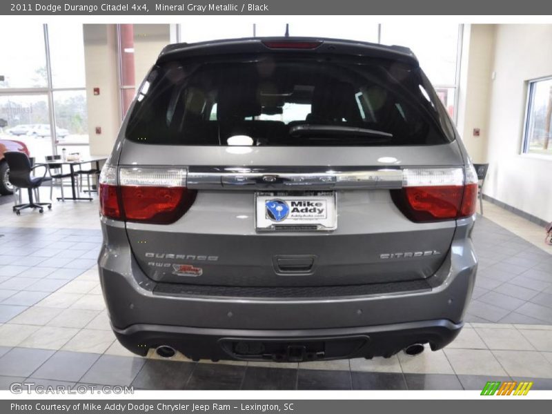Mineral Gray Metallic / Black 2011 Dodge Durango Citadel 4x4