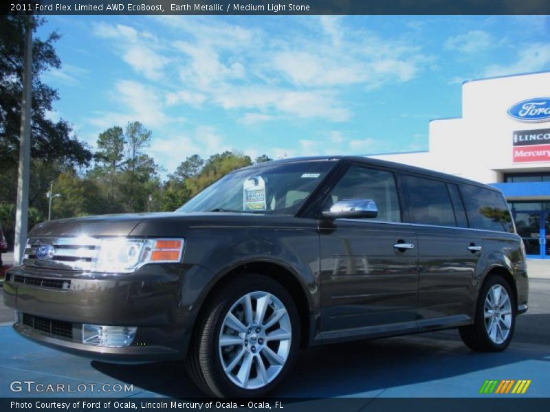 Earth Metallic / Medium Light Stone 2011 Ford Flex Limited AWD EcoBoost