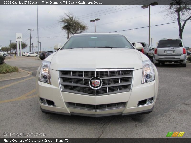 White Diamond Tri-Coat / Cashmere/Cocoa 2008 Cadillac CTS Sedan
