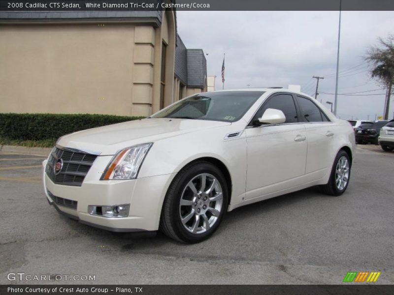 White Diamond Tri-Coat / Cashmere/Cocoa 2008 Cadillac CTS Sedan