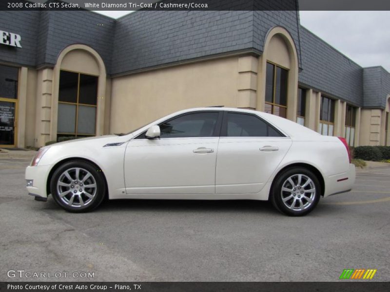 White Diamond Tri-Coat / Cashmere/Cocoa 2008 Cadillac CTS Sedan
