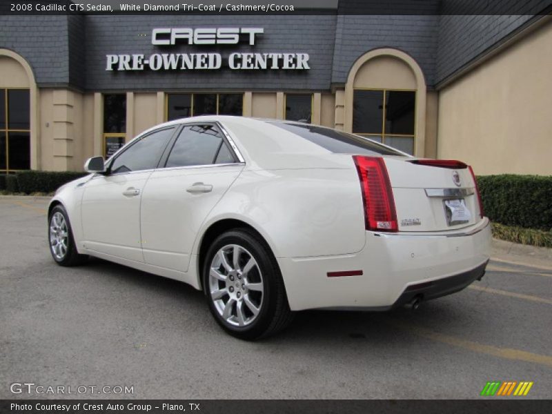 White Diamond Tri-Coat / Cashmere/Cocoa 2008 Cadillac CTS Sedan