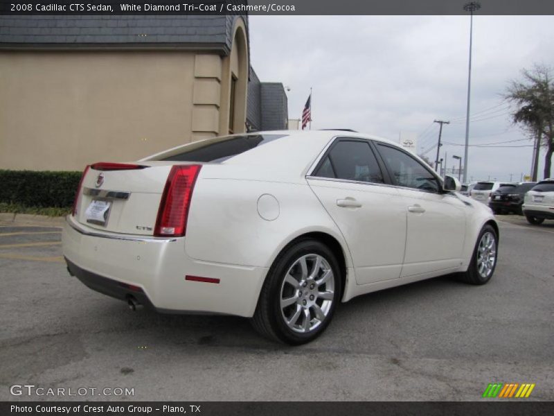White Diamond Tri-Coat / Cashmere/Cocoa 2008 Cadillac CTS Sedan
