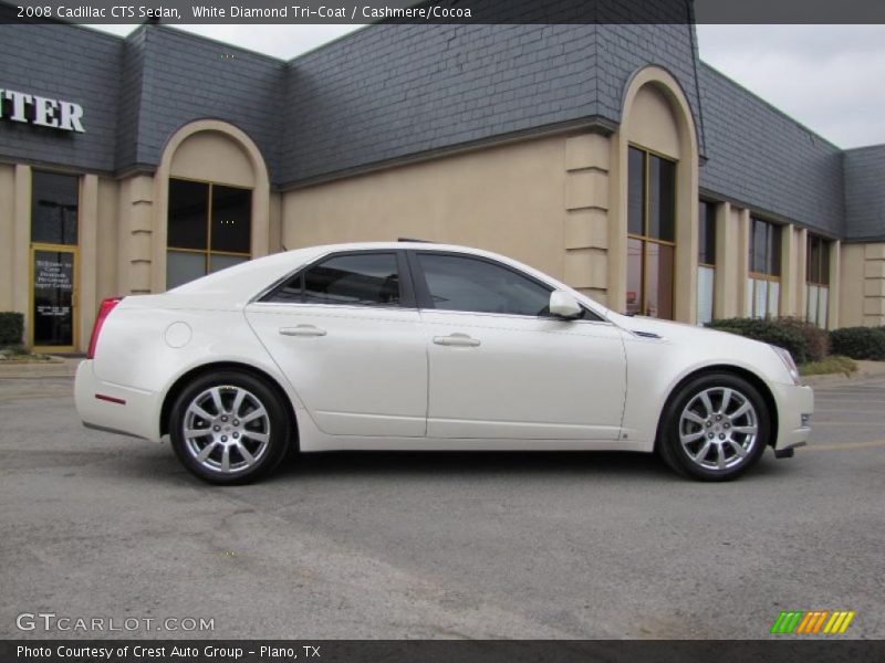 White Diamond Tri-Coat / Cashmere/Cocoa 2008 Cadillac CTS Sedan