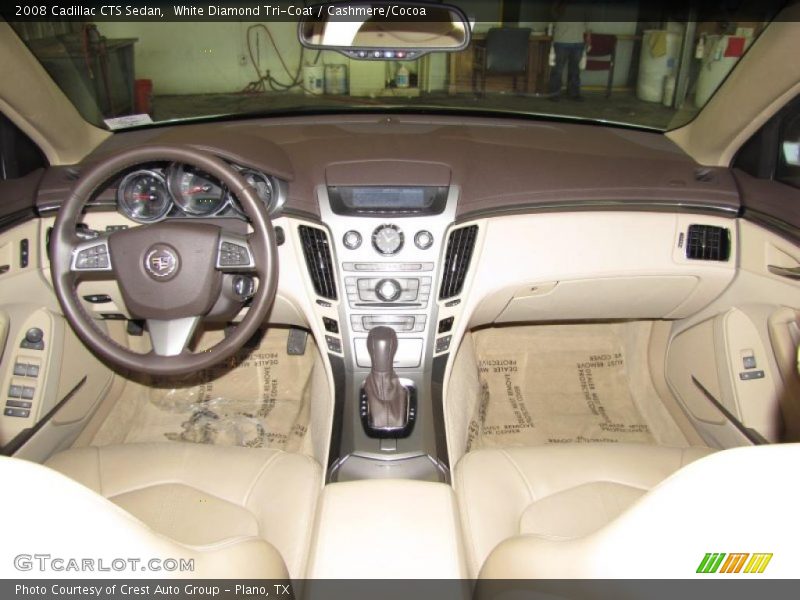 White Diamond Tri-Coat / Cashmere/Cocoa 2008 Cadillac CTS Sedan