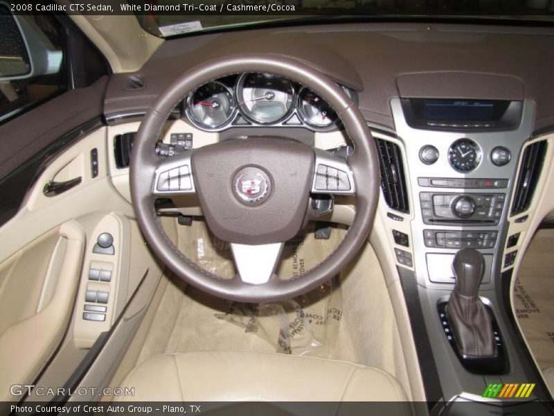 White Diamond Tri-Coat / Cashmere/Cocoa 2008 Cadillac CTS Sedan