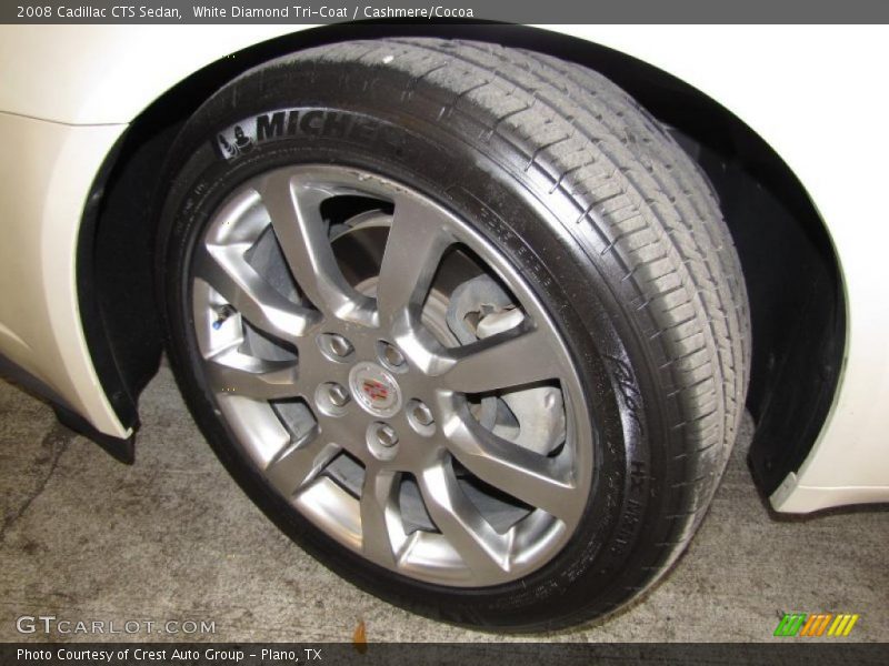 White Diamond Tri-Coat / Cashmere/Cocoa 2008 Cadillac CTS Sedan