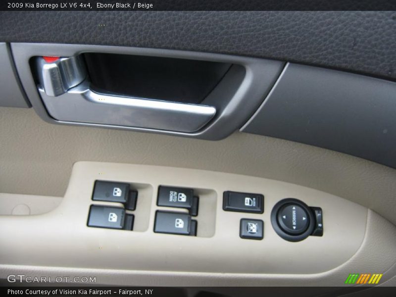 Ebony Black / Beige 2009 Kia Borrego LX V6 4x4