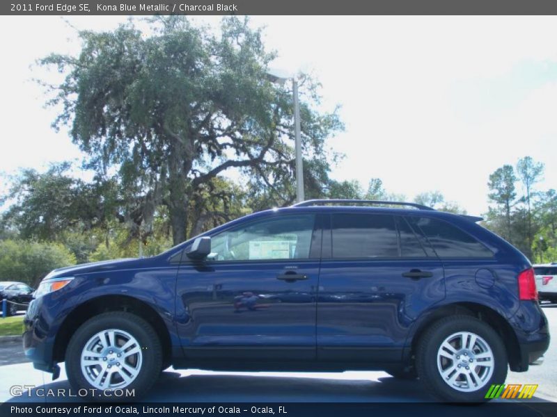 Kona Blue Metallic / Charcoal Black 2011 Ford Edge SE