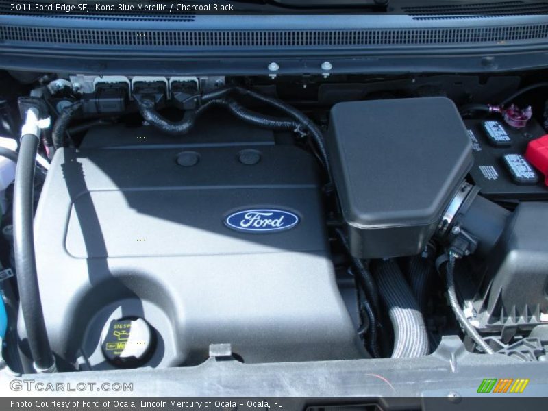 Kona Blue Metallic / Charcoal Black 2011 Ford Edge SE