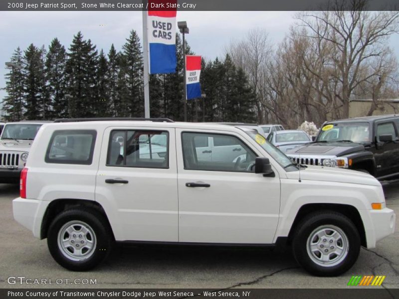 Stone White Clearcoat / Dark Slate Gray 2008 Jeep Patriot Sport