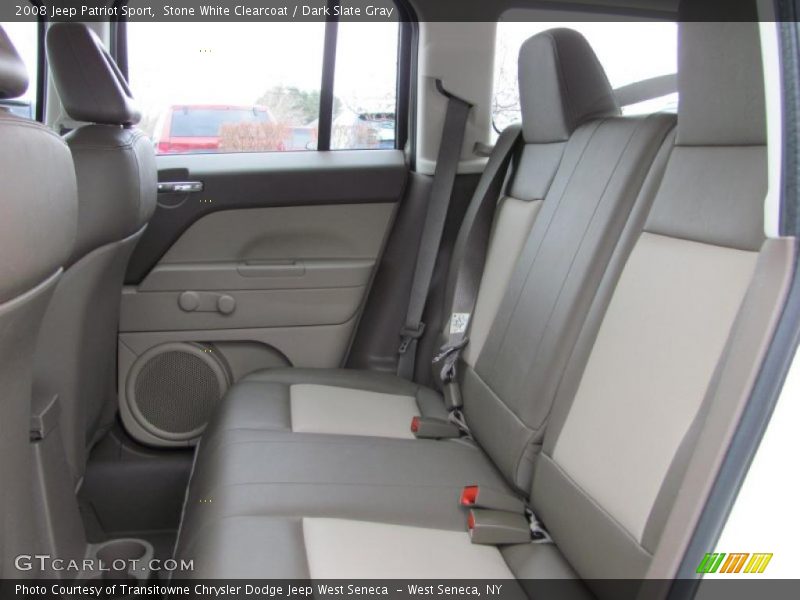 Stone White Clearcoat / Dark Slate Gray 2008 Jeep Patriot Sport