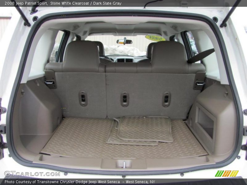 Stone White Clearcoat / Dark Slate Gray 2008 Jeep Patriot Sport