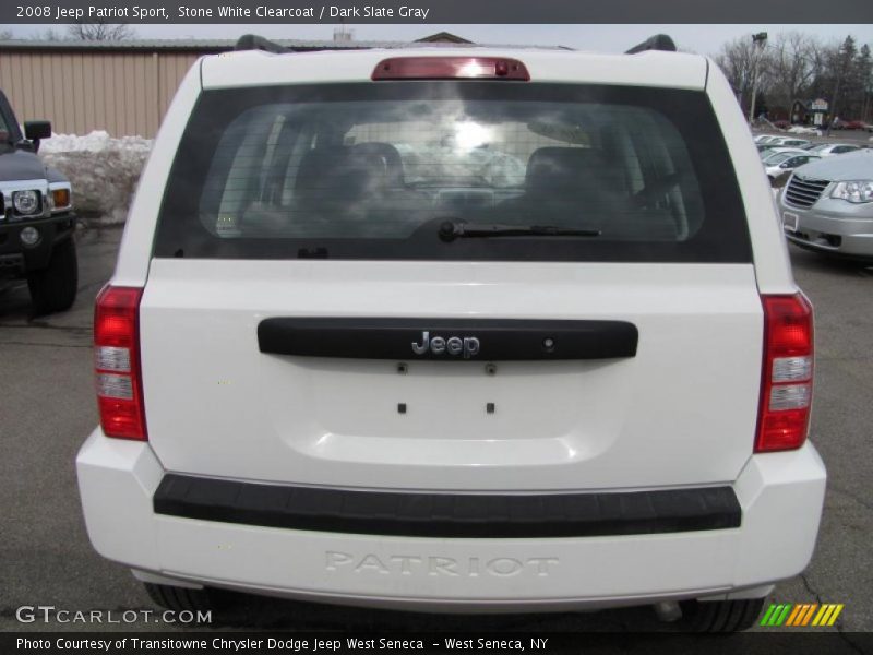 Stone White Clearcoat / Dark Slate Gray 2008 Jeep Patriot Sport