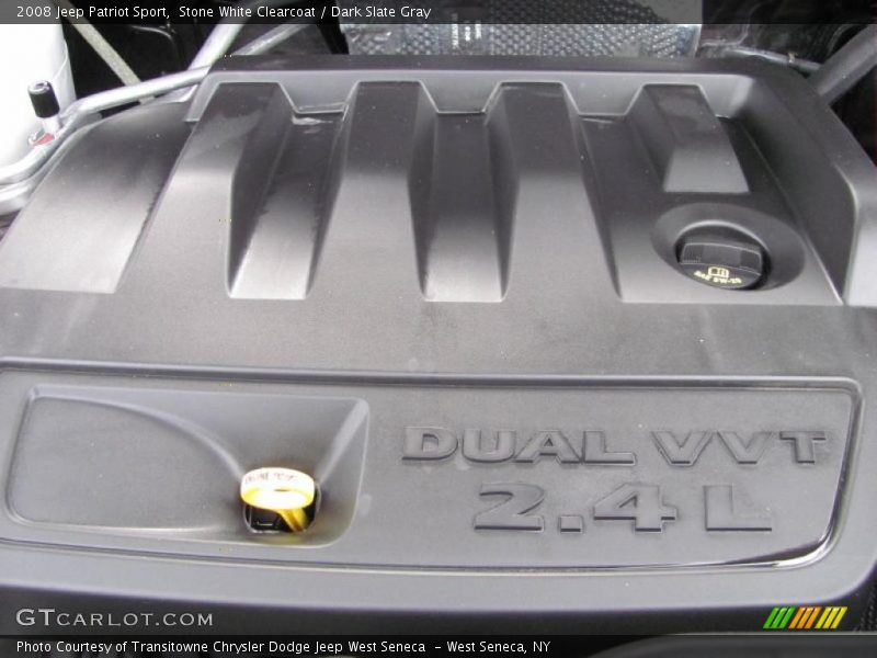 Stone White Clearcoat / Dark Slate Gray 2008 Jeep Patriot Sport