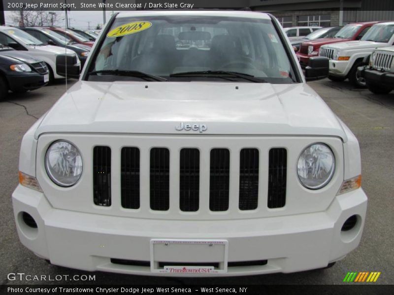 Stone White Clearcoat / Dark Slate Gray 2008 Jeep Patriot Sport