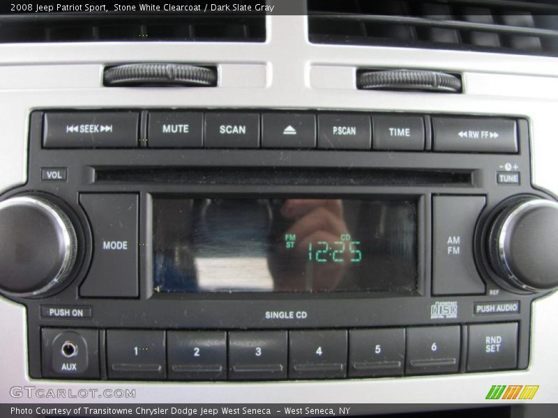 Stone White Clearcoat / Dark Slate Gray 2008 Jeep Patriot Sport