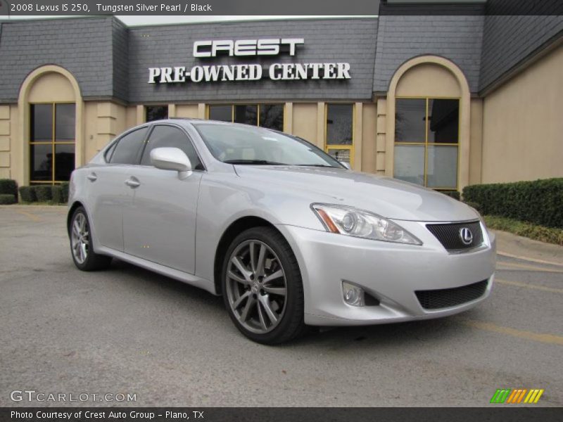 Tungsten Silver Pearl / Black 2008 Lexus IS 250