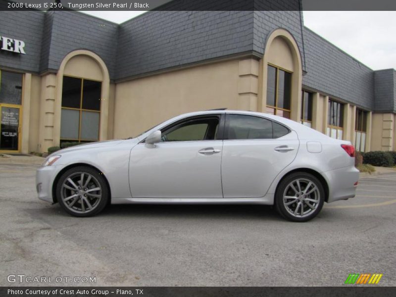 Tungsten Silver Pearl / Black 2008 Lexus IS 250