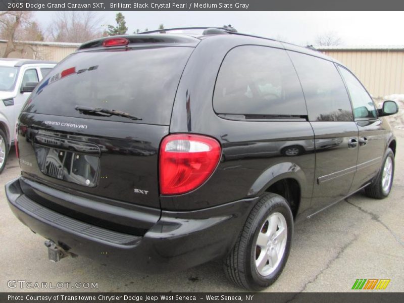 Brilliant Black Crystal Pearl / Medium Slate Gray 2005 Dodge Grand Caravan SXT