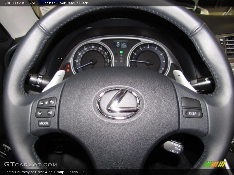Tungsten Silver Pearl / Black 2008 Lexus IS 250