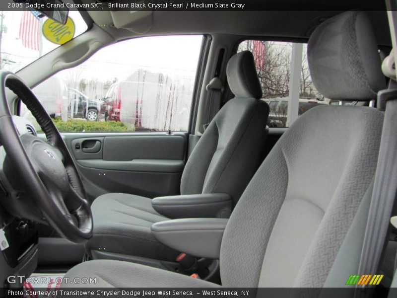 Brilliant Black Crystal Pearl / Medium Slate Gray 2005 Dodge Grand Caravan SXT