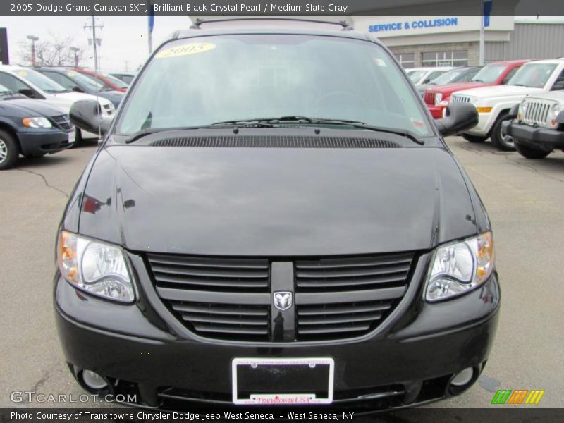 Brilliant Black Crystal Pearl / Medium Slate Gray 2005 Dodge Grand Caravan SXT