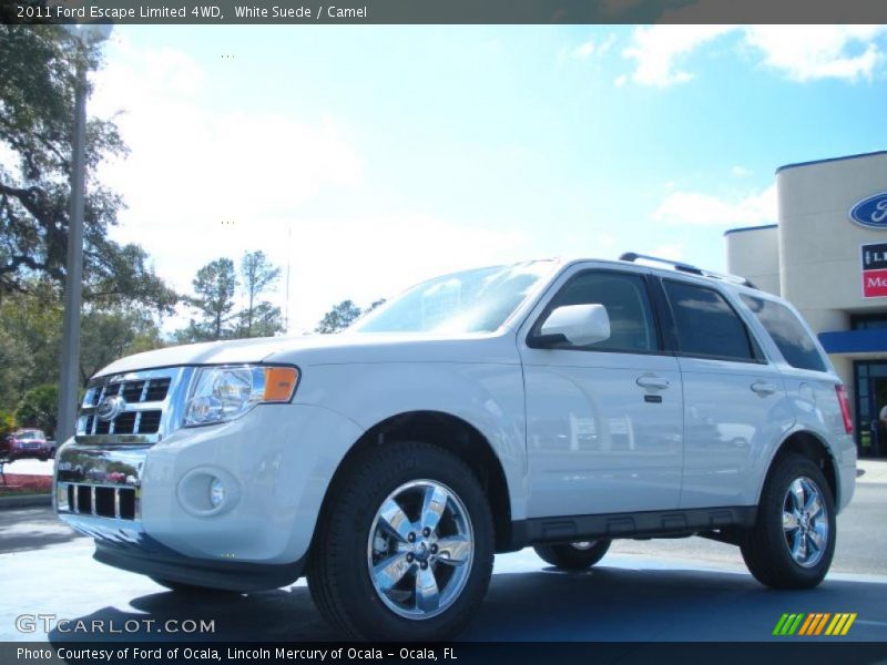 White Suede / Camel 2011 Ford Escape Limited 4WD