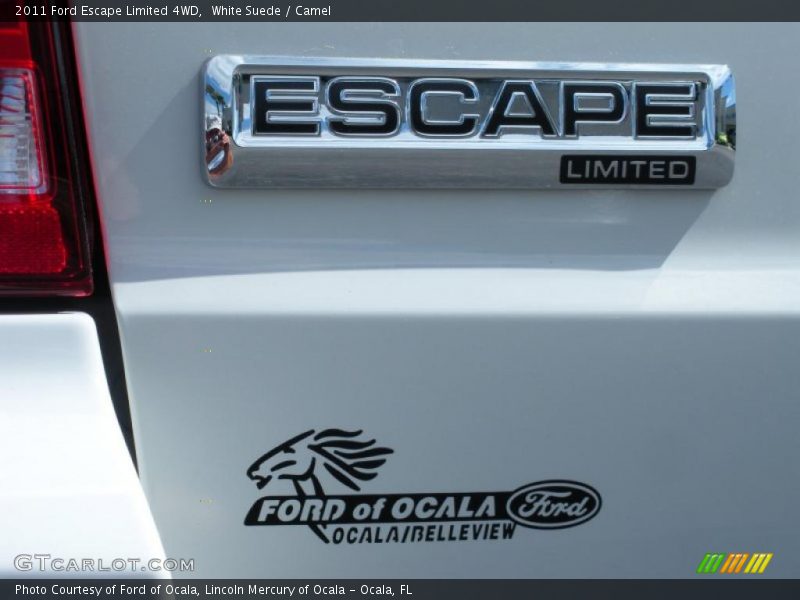 White Suede / Camel 2011 Ford Escape Limited 4WD