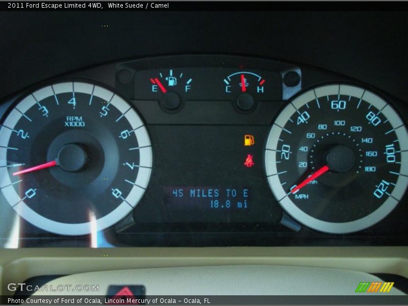  2011 Escape Limited 4WD Limited 4WD Gauges