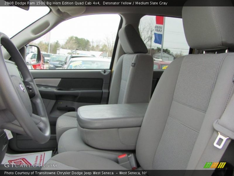 Detonator Yellow / Medium Slate Gray 2008 Dodge Ram 1500 Big Horn Edition Quad Cab 4x4