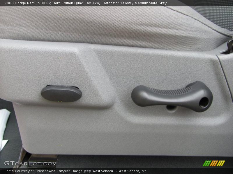 Detonator Yellow / Medium Slate Gray 2008 Dodge Ram 1500 Big Horn Edition Quad Cab 4x4