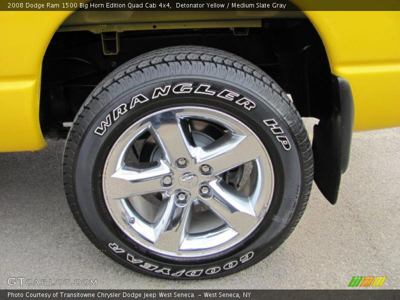 Detonator Yellow / Medium Slate Gray 2008 Dodge Ram 1500 Big Horn Edition Quad Cab 4x4