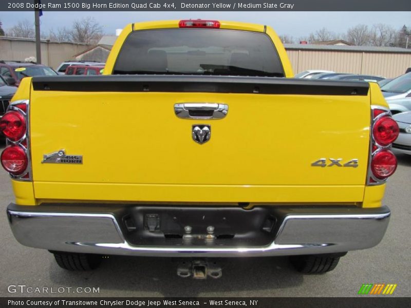 Detonator Yellow / Medium Slate Gray 2008 Dodge Ram 1500 Big Horn Edition Quad Cab 4x4